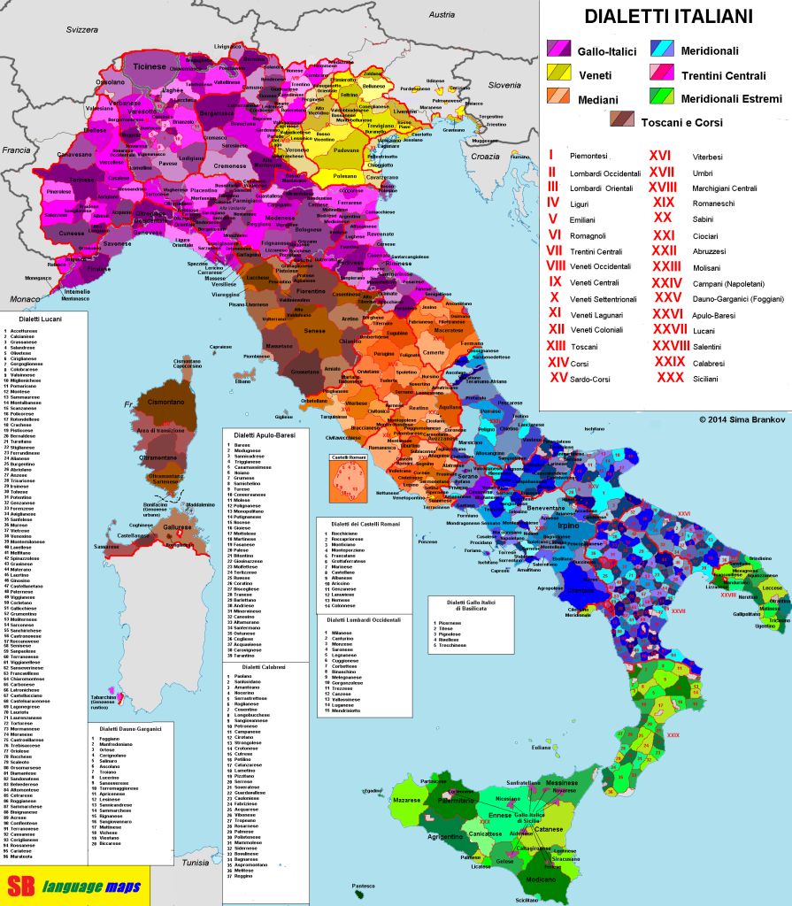 Dialetos da Itália